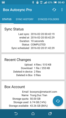 Autosync Box Cloud Storage