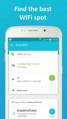 Instabridge Бесплатный Wi-Fi