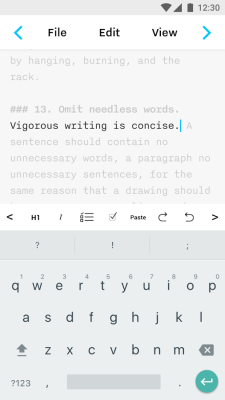 iA Writer: Note, write, edit.