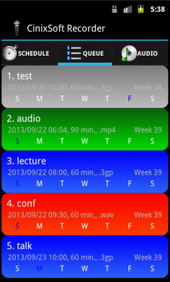 Schedule Voice Recorder