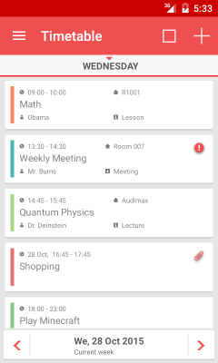 TimeTable++ раcписание