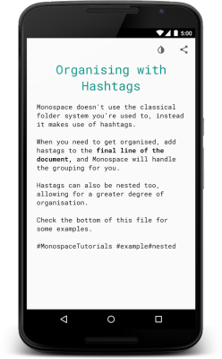 Monospace - Writing and Notes