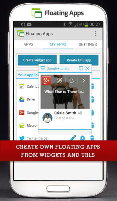 Floating Apps (multitasking)