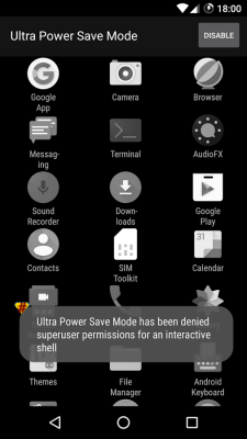 Ultra Power Save Mode
