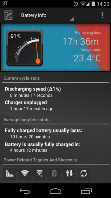 Gauge Battery Widget 2015